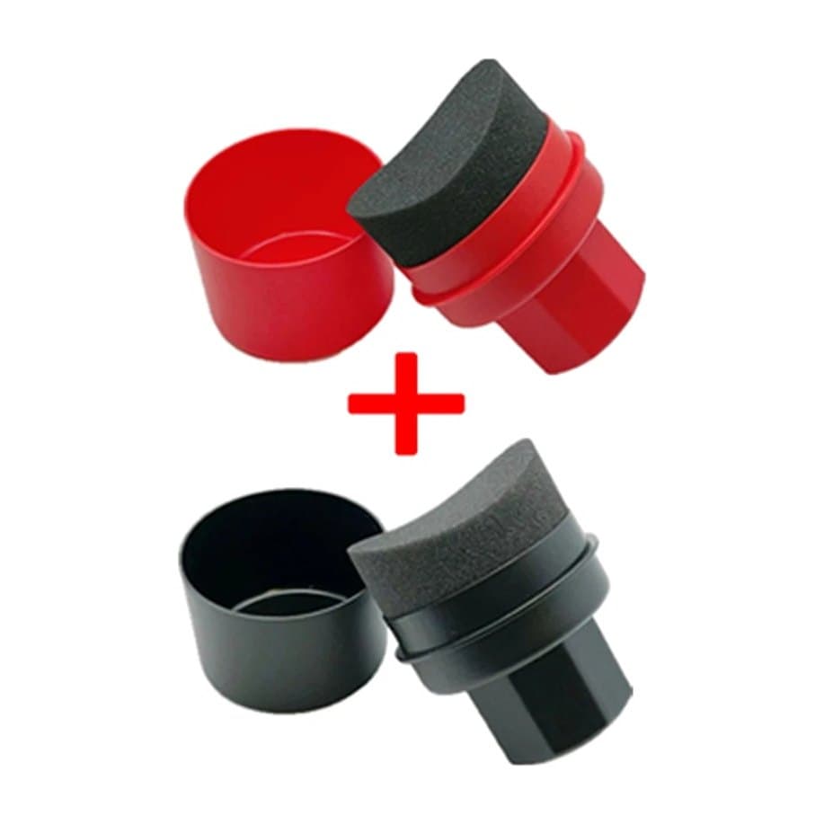 Tyre Shine Applicator Pads with Storage Cups, 2 Pack